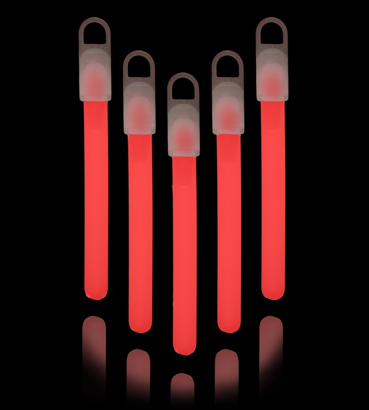 4” Red PREMIUM LIGHT STICKS (pack Of 50)