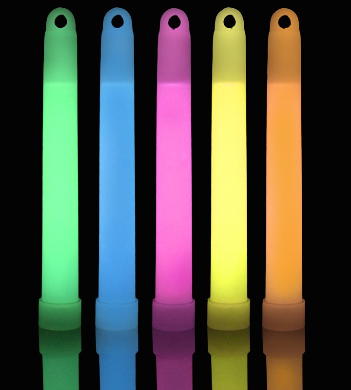 6″ Assorted Premium Glow Sticks (pack Of 25)