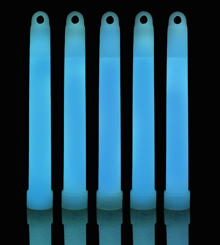 6″ Blue Premium Glow Sticks (pack Of 25)