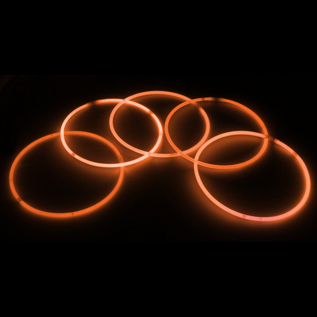 22″ Glow Necklaces Orange Color