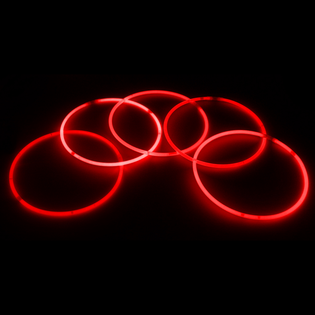 22″ Glow Necklaces Red Color