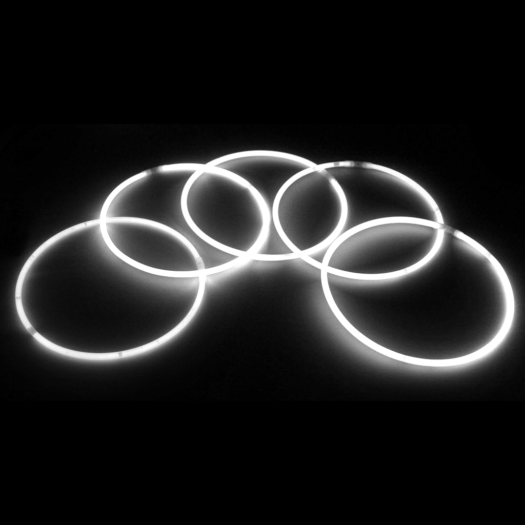 22″ Glow Necklaces White Color