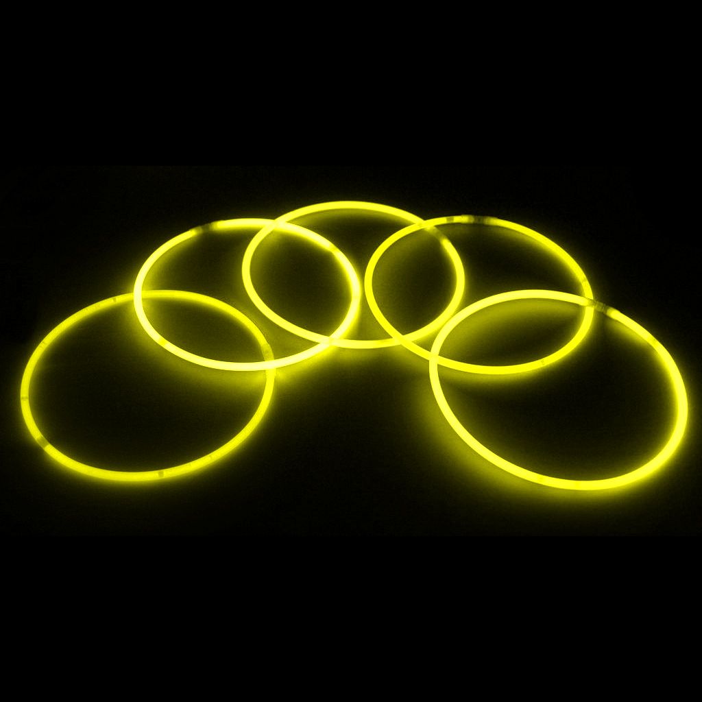 22″ Glow Necklaces Yellow Color