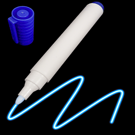 UV Blacklight Marker – Blue Invisible Ink, Large Tip