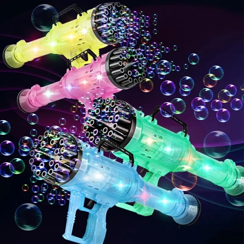 24 Hole LED Bubble Gun